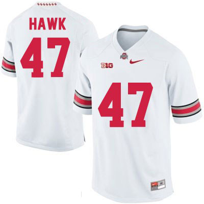 Ohio State Buckeyes Men's A.J. Hawk #47 White Authentic Nike College NCAA Stitched Football Jersey HP19L32ZJ